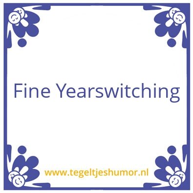 Tegeltje: Fine