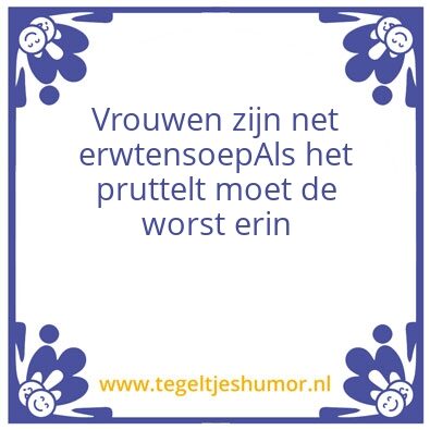 Tegeltje: Vrouw