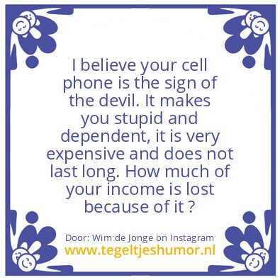 Tegeltje: You are the CachCow !
