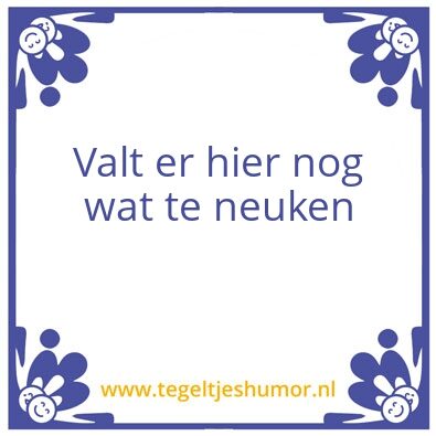Tegeltje: Neuken