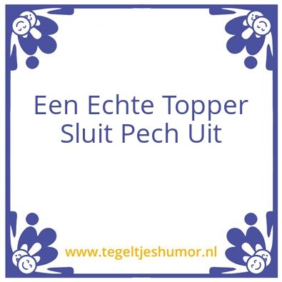 Tegeltje: Zelfvertrouwen