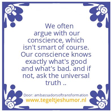 Tegeltje: We often argue