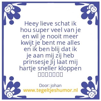 Tegeltje: liefde