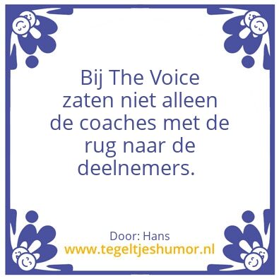 Tegeltje: Voice