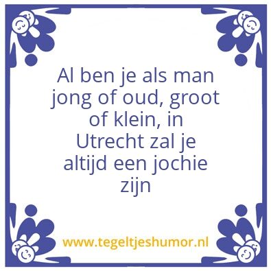 Tegeltje: Jochie