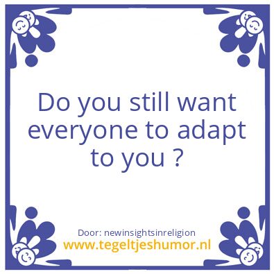 Tegeltje: Adapt