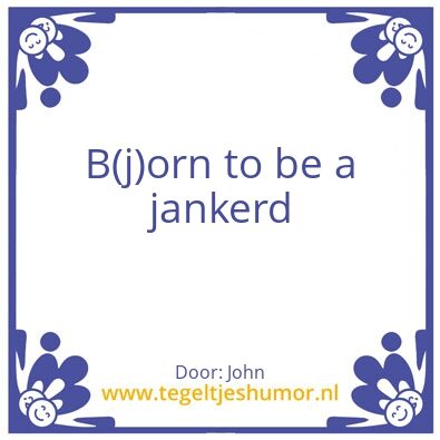 Tegeltje: Bjorn