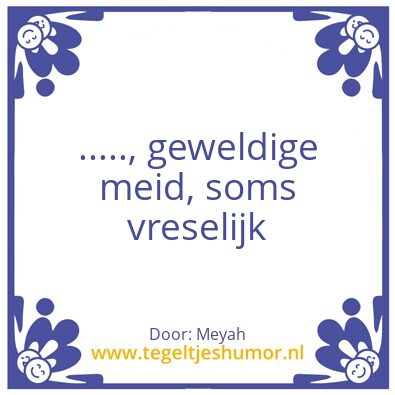 Tegeltje: Anoniem (Emma)