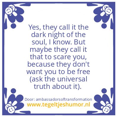 Tegeltje: You have to get over it.