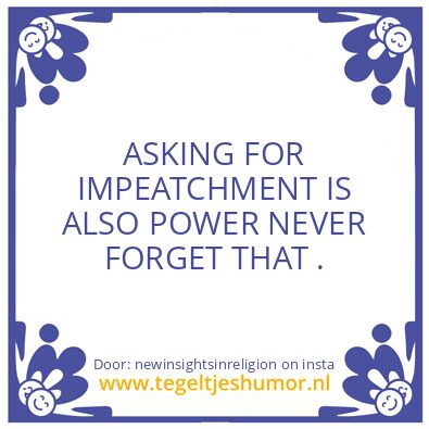 Tegeltje: WHO HAS THE REAL POWER ?