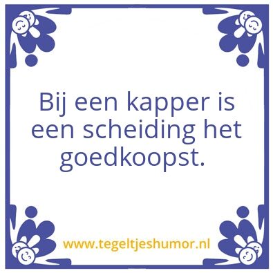 Tegeltje: Scheiding