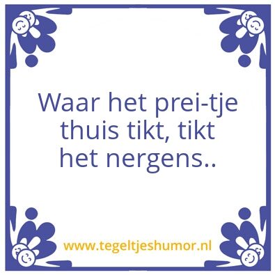 Tegeltje: Prei