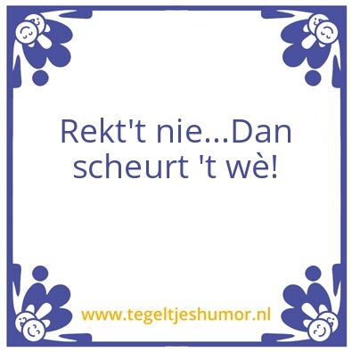 Tegeltje: Zowiezo