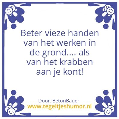 Tegeltje: Bb,’s wijze lessen nr.1