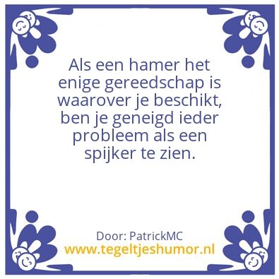 Tegeltje: Hamer