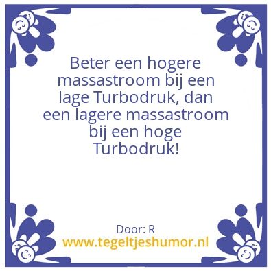 Tegeltje: Turbodruk