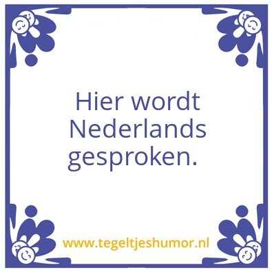 Tegeltje: Spreken