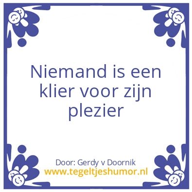 Tegeltje: Klier
