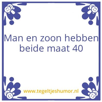 Tegeltje: 40