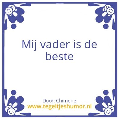 Tegeltje: Papa