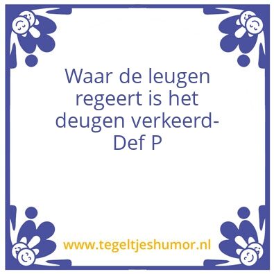 Tegeltje: Deugen