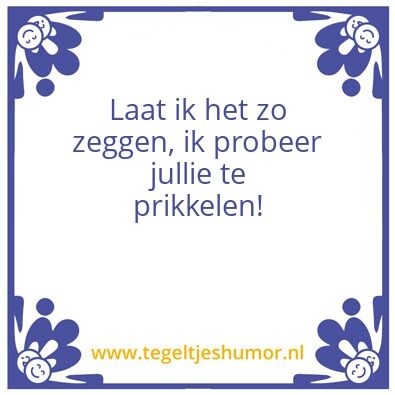Tegeltje: len 1