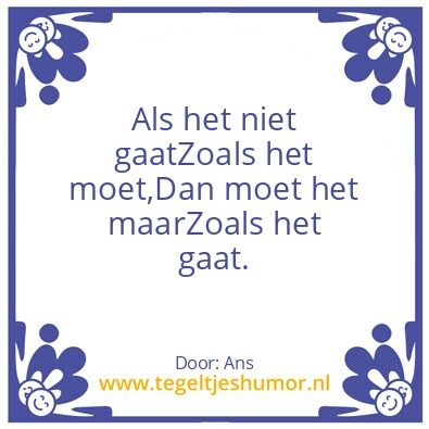 Tegeltje: ;)