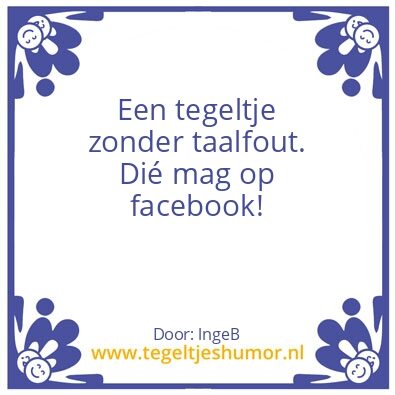Tegeltje: Goh!