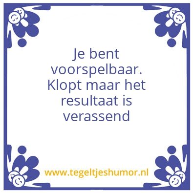 Tegeltje: tegel
