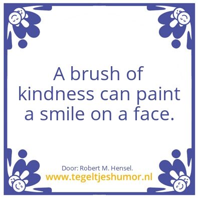 Tegeltje: Face paint quote