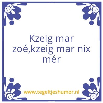 Tegeltje: Stttttt