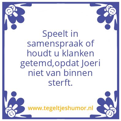 Tegeltje: Samenspraak