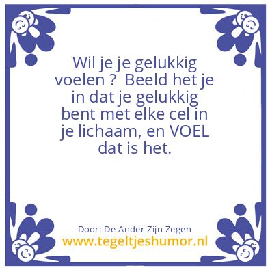 Tegeltje: De Ander Zijn Vloek is