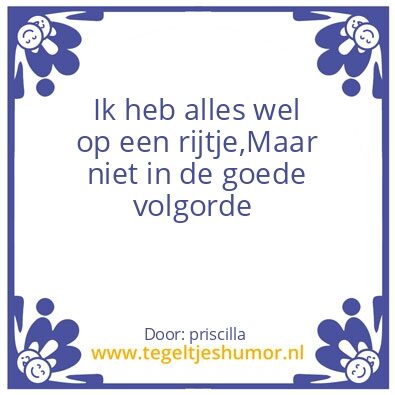 Tegeltje: tegel