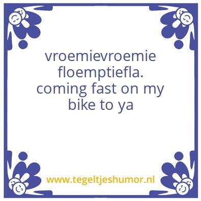 Tegeltje: Nieuwe Fietsband