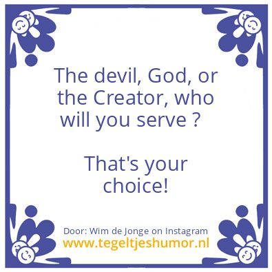 Tegeltje: operate from your heart
