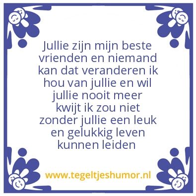 Tegeltje: Friends