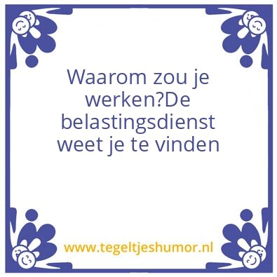 Tegeltje: Werken?