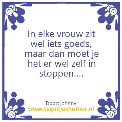 Tegeltje: Vrouw onvriendelijk
