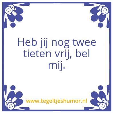 Tegeltje: Tieten