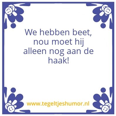 Tegeltje: Beet