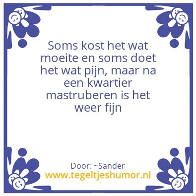 Tegeltje: Motto