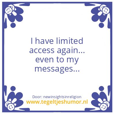 Tegeltje: Access