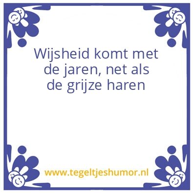 Tegeltje: Wijsheid