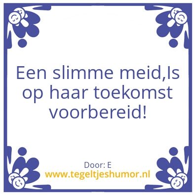 Tegeltje: Meid