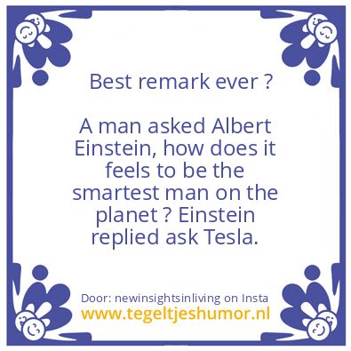 Tegeltje: Best remark ever ?