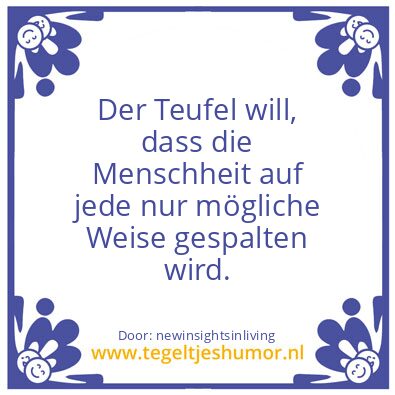 Tegeltje: We Are One.