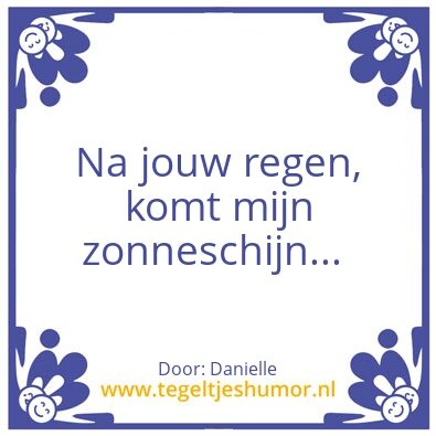 Tegeltje: Zonnestralen