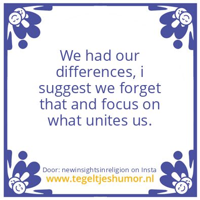 Tegeltje: family and friends.