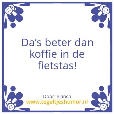 Tegeltje: Koffie